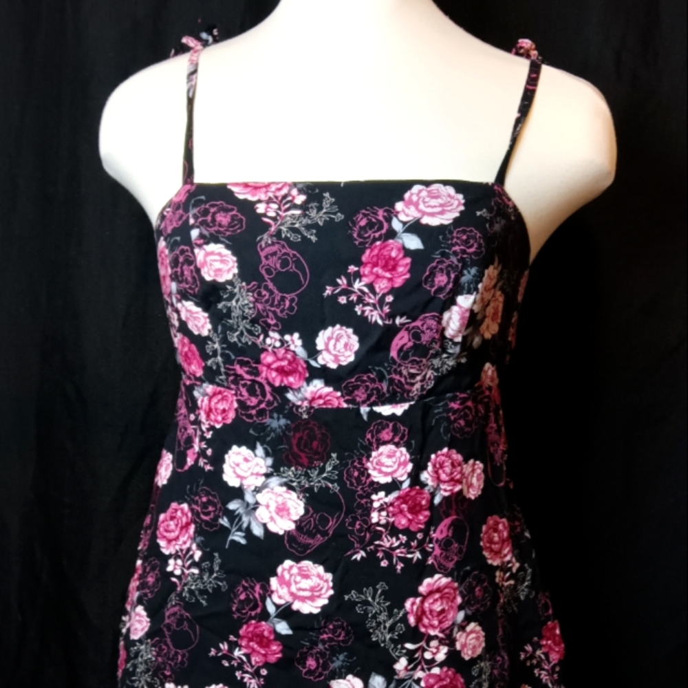 Mini Skull Floral Dress
